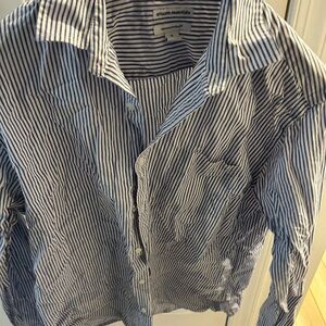 AMAZON ESSENTIALS stripe dress shirt.